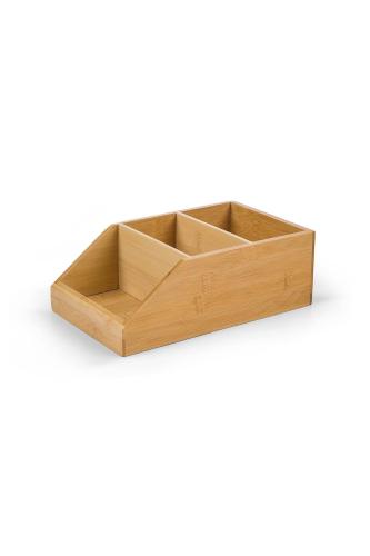 Coincasa κουτί οργάνωσης από ξύλο bamboo 25,4 x 15,2 x 8,9 cm - 007357079 Καφέ Ανοιχτό